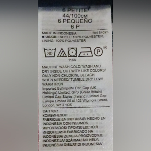 BANANNA REPUBLIC Striped Black and White Romper/Jumpsuit SZ  Petite 6 - Picture 8 of 10